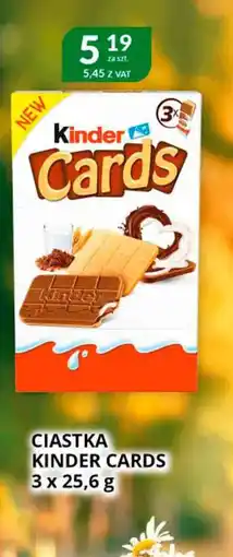 Eurocash Cash & Carry Ciastka Kinder Cards oferta
