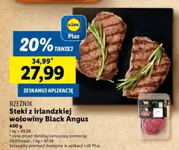 Lidl Steki z irlandzkiej wołowiny Black Angus Rzeźnik oferta