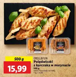 Lidl Polędwiczki z kurczaka w marynacie Grill&Fun oferta