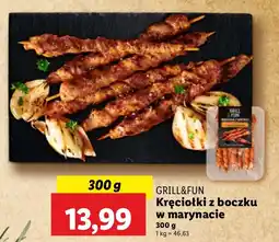Lidl Kręciołki z boczku w marynacie Grill&Fun oferta