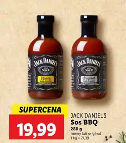 Lidl Sos BBQ Jack Daniel's honey lub original oferta