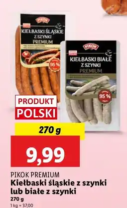 Lidl Kiełbaski białe z szynki Pikok Premium oferta