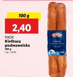Lidl Kiełbasa podwawelska Pikok oferta
