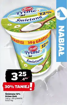 Netto Śmietana 12% Primo Zott oferta