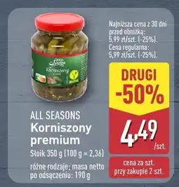 ALDI Korniszony Premium All Seasons oferta