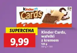 Lidl Wafelek Kinder Cards oferta