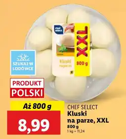 Lidl Kluski na parze Chef Select XXL oferta