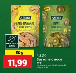 Lidl Suszone owoce Alesto (minibanan/kiwi) oferta