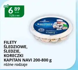 Eurocash Cash & Carry Filety śledziowe, śledzie, koreczki Kapitan Navi oferta