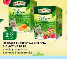 Eurocash Cash & Carry Herbata ekspresowa zielona Big Active oferta