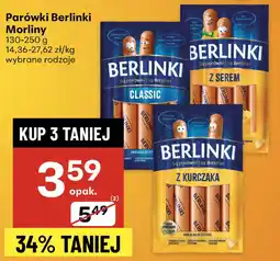 Delikatesy Centrum Parówki Berlinki z kurczaka Morliny oferta