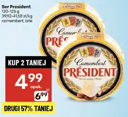 Delikatesy Centrum Ser President camembert, brie oferta