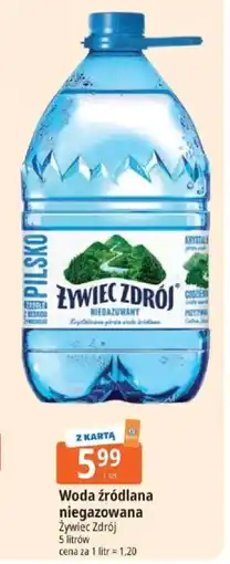 E.Leclerc Woda źródlana niegazowana Zywiec Zdrój oferta