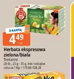 E.Leclerc Herbata ekspresowa zielona/biała Teekanne oferta