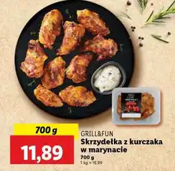Lidl GRILL&FUN Skrzydełka z kurczaka w marynacie oferta