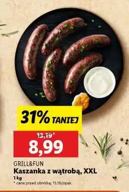 Lidl GRILL&FUN Kaszanka z wątrobą, XXL oferta
