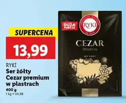 Lidl RYKI Ser żółty Cezar premium w plastrach oferta