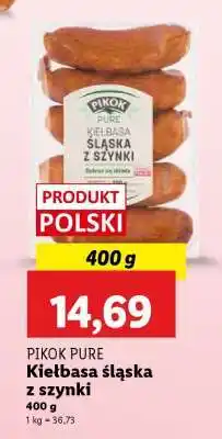 Lidl PIKOK PURE Kiełbasa śląska z szynki oferta