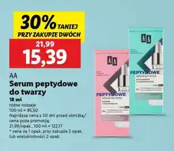 Lidl AA Serum peptydowe do twarzy oferta
