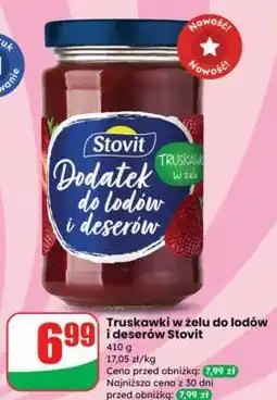 Dino Truskawki w żelu do lodów i deserów Stovit oferta