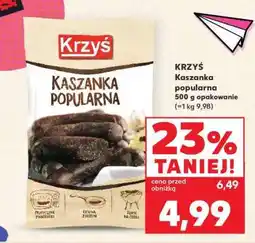 Kaufland KRZYŚ Kaszanka popularna oferta