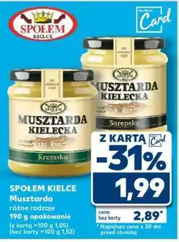 Kaufland SPOŁEM KIELCE Musztarda oferta