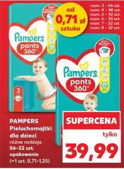 Kaufland PAMPERS Pieluchomajtki dla dzieci oferta