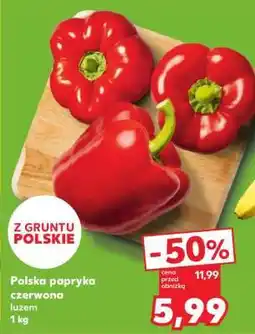 Kaufland Polska papryka czerwona luzem 1 kg oferta