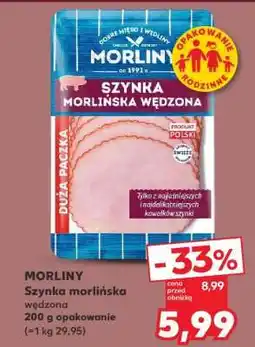 Kaufland MORLINY Szynka morlińska wędzona oferta
