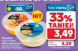 Kaufland Hummus różne rodzaje oferta