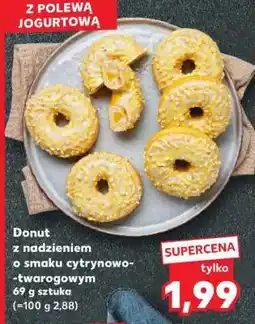 Kaufland Donut z nadzieniem o smaku cytrynowo--twarogowym oferta