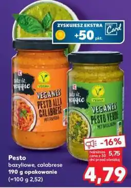 Kaufland Pesto bazyliowe, Calabrese oferta