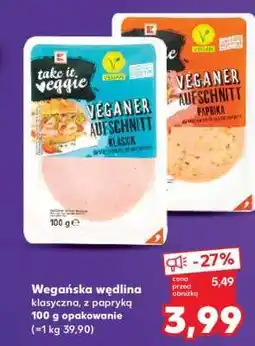 Kaufland Wegańska wędlina klasyczna, z papryką oferta