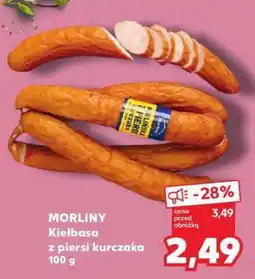 Kaufland MORLINY Kiełbasa z piersi kurczaka 100 g oferta