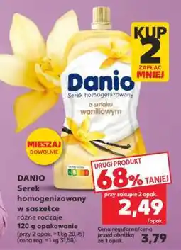 Kaufland DANIO Serek homogenizowany w saszetce oferta