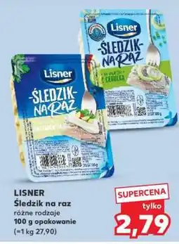 Kaufland LISNER Śledzik na raz oferta