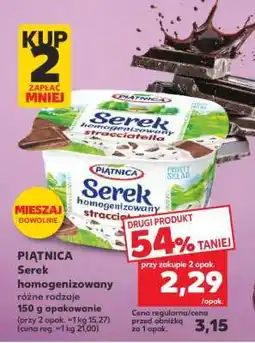 Kaufland PIĄTNICA Serek homogenizowany oferta