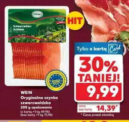 Kaufland WEIN Oryginalna szynka szwarcwaldzka oferta