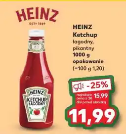 Kaufland HEINZ Ketchup łagodny, pikantny 1000 g opakowanie oferta