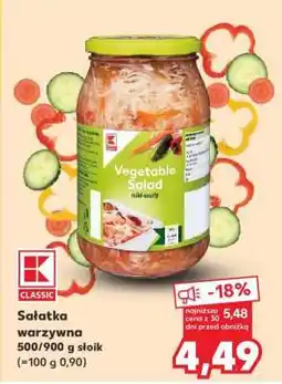 Kaufland Sałatka warzywna 500/900 g słoik oferta