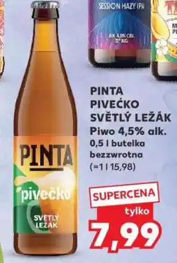 Kaufland PINTA PIVEČKO SVĚTLÝ LEŽÁK oferta