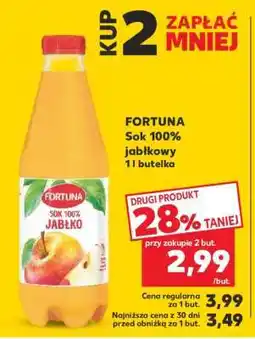 Kaufland FORTUNA Sok 100% jabłkowy 1 l butelka oferta
