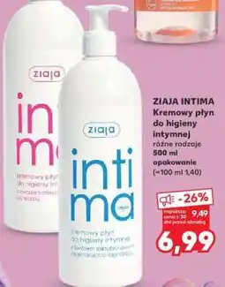 Kaufland ZIAJA INTIMA Kremowy płyn do higieny intymnej oferta