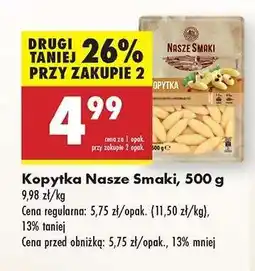 Biedronka Kopytka Nasze Smaki, 500 g oferta