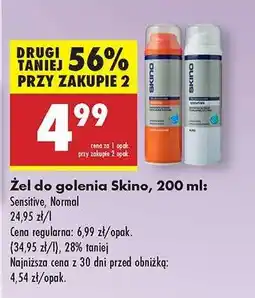 Biedronka Żel do golenia Skino, 200 ml oferta