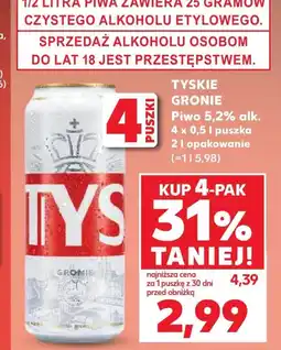 Kaufland Piwo Tyskie oferta
