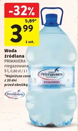 Intermarche Woda źródlana oferta