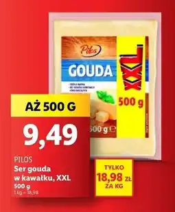 Lidl Ser gouda plastry Pilos oferta