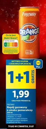 Lidl Napój pomarańczowy Freeway oferta