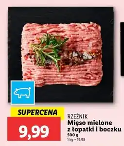 Lidl Mięso mielone z łopatki i boczku Rzeźnik Codzienna Dostawa oferta